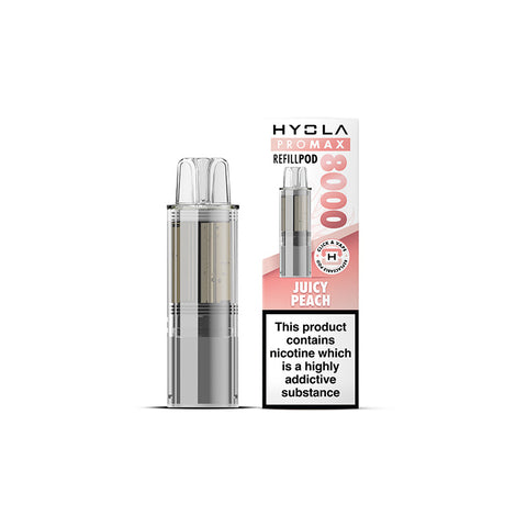 Hyola Pro Max 8000 Pre-filled Pod - Juicy Peach