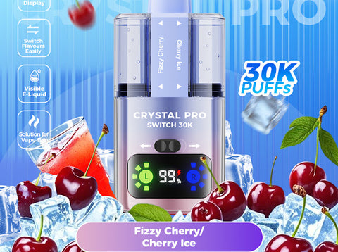 Crystal Pro Max 30k Pre-filled Pod Kit - Fizzy Cherry / Cherry Ice