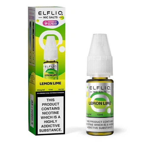 Elfbar Elfliq 10ml Nic Salt - Lemon Lime