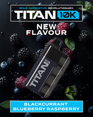 Titan 10k - 10000 Puffs - Blackcurrant Blueberry Raspberry