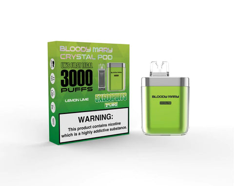 Bloody Mary Crystal Pod - Lemon Lime 3000 Puffs