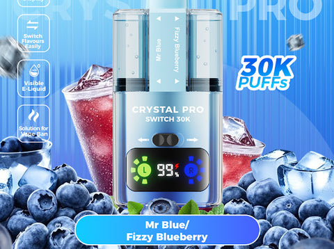 Crystal Pro Max 30k Pre-filled Pod Kit - Mr Blue / Fizzy Blueberry
