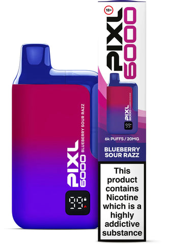 Pixl 6,000 - Blueberry Sour Razz