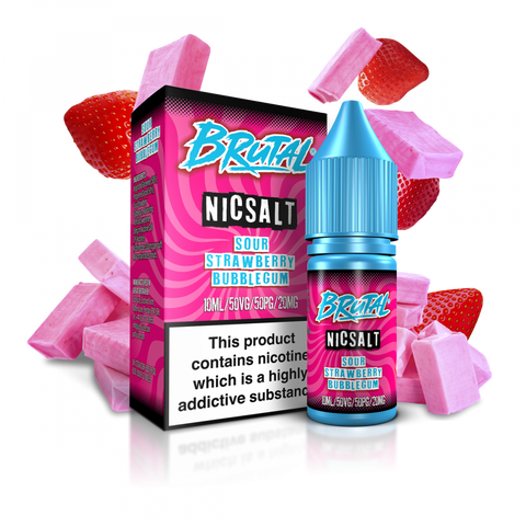 Just Juice Brutal - Sour Strawberry Bubblegum Nic Salt