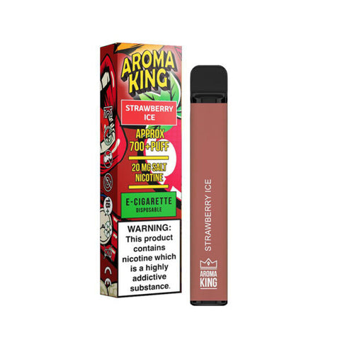 Aroma King 20mg Disposable Vape Pen 700 Puffs - Strawberry Ice